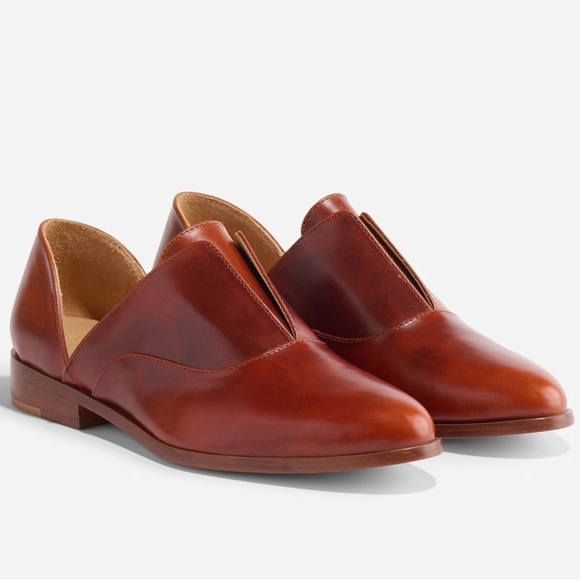 Nisolo Emma d’Orsay Oxford Leather Brandy Size 7.5 - Picture 3 of 11